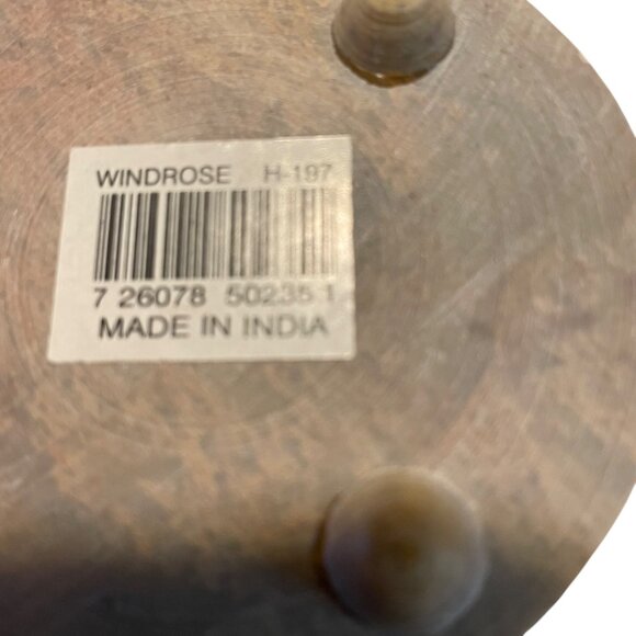 Handcrafted Windrose Soapstone Bear Circle Incense Holder Made In India - Picture 5 of 6